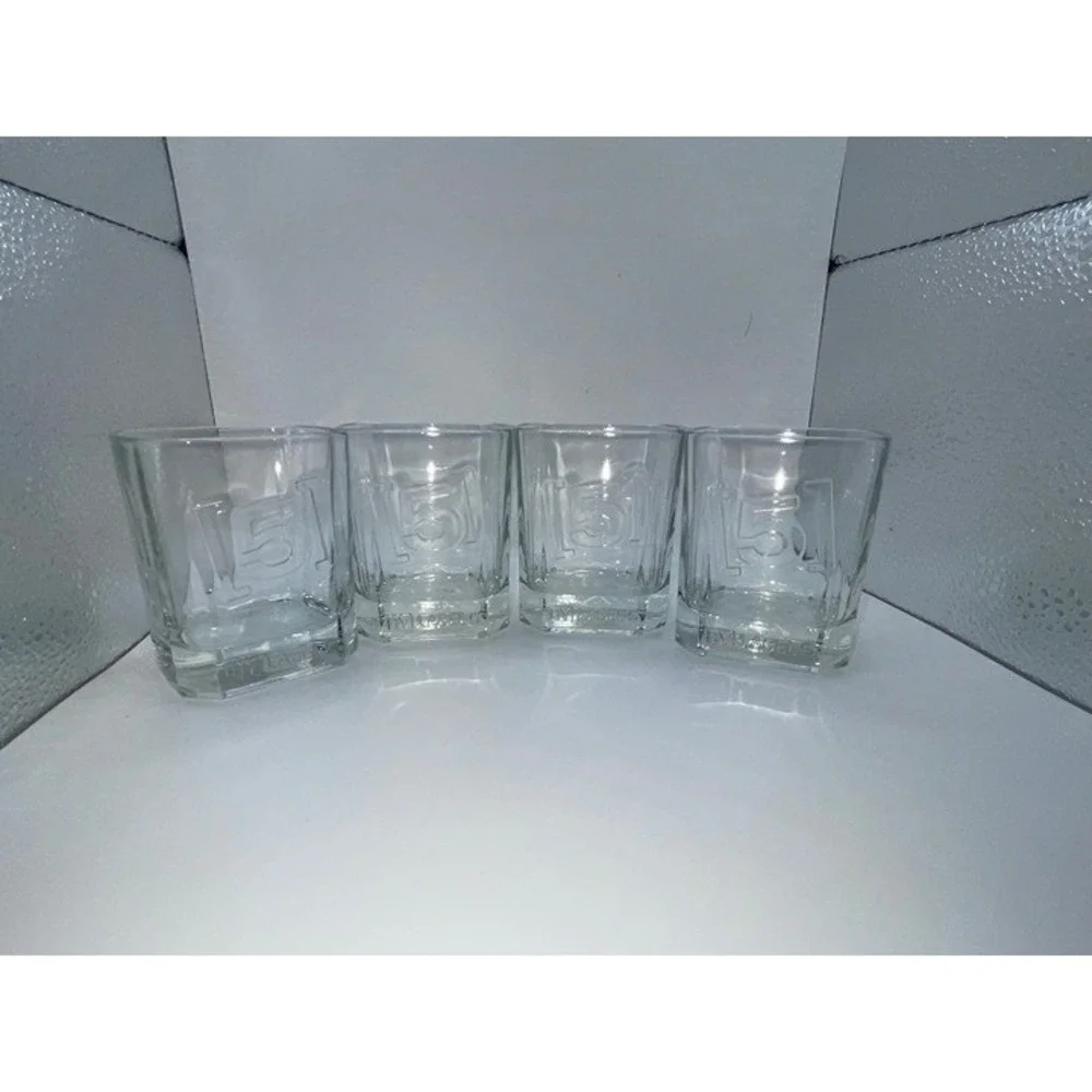 Label 5 Scotch Whisky Shot Glass Tumbler set‎ of 4